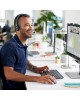 LOGITECH Гарнитура H111, для контактных центров, накладные, проводные, серый [981-000593]