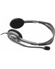 LOGITECH Гарнитура H111, для контактных центров, накладные, проводные, серый [981-000593]