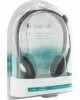LOGITECH Гарнитура H111, для контактных центров, накладные, проводные, серый [981-000593]