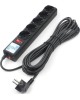 POWERCUBE Сетевой фильтр SPG5-C3 3м (5 розеток) черный (коробка)