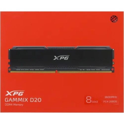 ADATA Модуль памяти DIMM DDR4-3600 16GB (8GBx2) AX4U36008G18I-DCBK20 A-DATA ADATA Модуль памяти DIMM DDR4-3600 16GB (8GBx2) AX4U36008G18I-DCBK20 A-DATA