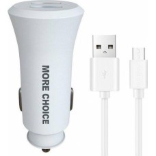 АЗУ MORE CHOICE (4627151192116) AC23m 2USB 2.4A для micro USB Black