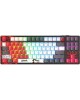 A4TECH Клавиатура Bloody WS87, USB, Bluetooth/Радиоканал, серый + красный
