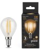 GAUSS Лампа филам. Filament 5Вт цок.:E14 свеча 220B св.свеч.бел.теп. (упак.:10шт) (105801105)