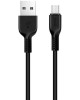 Дата-кабель HOCO (6957531068884) X20 USB (m) - microUSB (m) 2.0m - черный