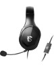MSI Наушники с микрофоном Immerse GH20 черный 1.5м накладные оголовье (S37-2101060-SV1)