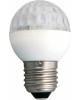 NEON-NIGHT Лампа светодиодная, диаметр 50мм, E27, 9 LED, 1Вт, ЗЕЛЕНЫЙ, прозрачная колба, 230В