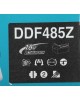 MAKITA Дрель-шуруповерт DDF485Z аккум. патрон:быстрозажимной