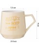 LEFARD КРУЖКА COFFEMANIA 310МЛ, ПУДРОВАЯ 90-1077