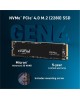 CRUCIAL SSD накопитель P3 Plus CT1000P3PSSD8 1ТБ, M.2 2280, PCIe 4.0 x4, NVMe, M.2