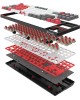 A4TECH Клавиатура Bloody WS87, USB, Bluetooth/Радиоканал, серый + красный