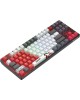 A4TECH Клавиатура Bloody WS87, USB, Bluetooth/Радиоканал, серый + красный