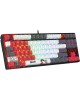A4TECH Клавиатура Bloody WS87, USB, Bluetooth/Радиоканал, серый + красный