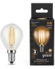 GAUSS Лампа филам. Filament 5Вт цок.:E14 свеча 220B св.свеч.бел.теп. (упак.:10шт) (105801105)