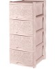 Комод KEEPLEX KL377112005 Комод Fiori четырехсекционный 50х41,5х55,5см бежевый топаз