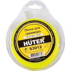 HUTER Леска для садовых триммеров S3012, 3мм, 12м [71/2/2]