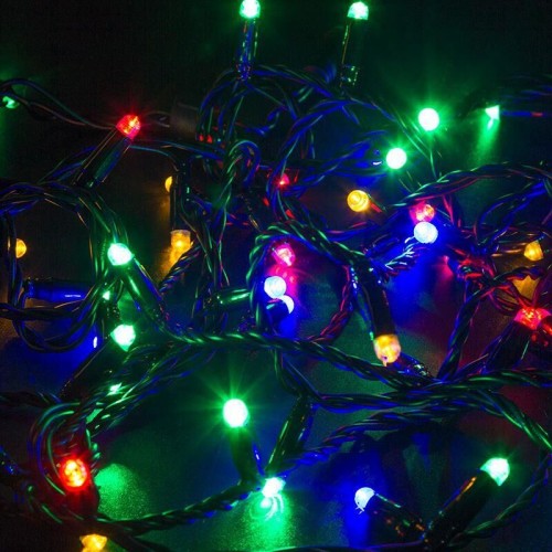 NEON-NIGHT Гирлянда светодиодная Нить 10м 100 LED RGB черный ПВХ IP65 свечение с динамикой 230В соединяется нужен контроллер 245-908