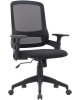 Кресло компьютерное CACTUS Кресло CS-MC313-BK, на колесиках, сетка/ткань, черный