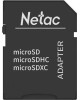 NETAC Карта памяти microSDHC UHS-I U1 P500 16 ГБ, 80 МБ/с, Class 10, NT02P500STN-016G-R, 1 шт., переходник SD