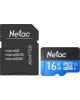NETAC Карта памяти microSDHC UHS-I U1 P500 16 ГБ, 80 МБ/с, Class 10, NT02P500STN-016G-R, 1 шт., переходник SD