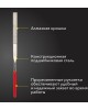 Надфиль KRANZ (KR-12-4115) Набор надфилей алмазных 140х70х3мм, 10 шт.