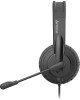A4TECH Наушники с микрофоном HU-11 черный 2м накладные USB оголовье (HU-11/USB/BLACK)