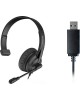 A4TECH Наушники с микрофоном HU-11 черный 2м накладные USB оголовье (HU-11/USB/BLACK)