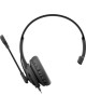 A4TECH Наушники с микрофоном HU-11 черный 2м накладные USB оголовье (HU-11/USB/BLACK)