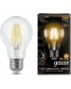 GAUSS Лампа филам. 8Вт цок.:E27 шар 220B 2700K св.свеч.бел.теп. A60 (упак.:10шт) (102802108)