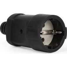 розетка SMARTBUY (SBE-16-S03-bz) Штепсельное гнездо с заземлением черное ПВХ 16A 250B