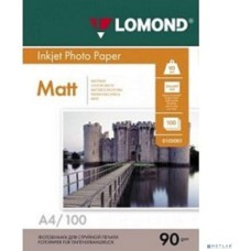 LOMOND 0102001 Матовая бумага 1х A4, 90г/м2, 100 листов