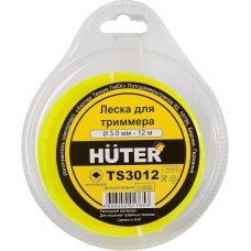 HUTER Леска для садовых триммеров TS3012, 3мм, 12м [71/2/3]