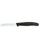 VICTORINOX Нож кухонный Swiss Classic, для овощей, 80мм, заточка прямая, стальной, черный [6.7403]
