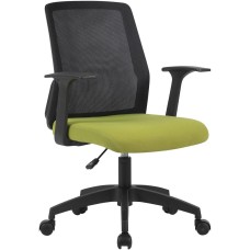 Кресло компьютерное CACTUS Кресло CS-MC222-BKGN, на колесиках, сетка/ткань, салатовый