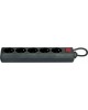 Фильтр сетевой DEFENDER (99486) ES сет.фильтр 5роз - 5м - (пакет) черный