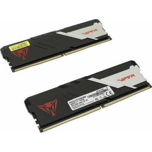 PATRIOT Память 2x16Gb 7400MHz PVV532G740C36K Viper Venom RTL Gaming PC5-59200 CL36 DIMM 288-pin 1.5В kit с радиатором Ret PATRIOT Память 2x16Gb 7400MHz PVV532G740C36K Viper Venom RTL Gaming PC5-59200 CL36 DIMM 288-pin 1.5В kit с радиатором Ret