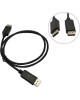EXEGATE EX284911RUS Кабель DisplayPort (20M-20M) 1.0м <EX-CC-DP-1.0> v1.2, позол. контакты