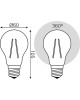 GAUSS Лампа светодиодная Filament 102902212 12Вт цок.:E27 груша 185B 4100K св.свеч.бел.нейт. грушевидная (упак.:1шт)