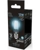 GAUSS Лампа светодиодная Filament 102902212 12Вт цок.:E27 груша 185B 4100K св.свеч.бел.нейт. грушевидная (упак.:1шт)