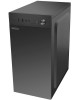 GINZZU Корпус MiniTower B400, mATX, 2xUSB 2.0, черный,без БП, без вентиляторов ( B400)