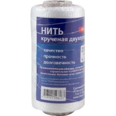 хоз. Принадлежности РОССИЯ нить крученая, двухпрядная полипропиленовая, d= 1,3мм, l=200м.на втулке (82288)