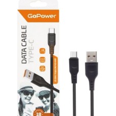 кабель GOPOWER (00-00018566) Кабель GP01T USB (m)-Type-C (m) 1.0м 2.4A черный