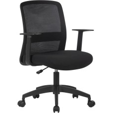 Кресло компьютерное CACTUS Кресло CS-MC333-BK черный сиденье черный сетка/ткань низк.спин. крестов. пластик пластик черный