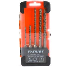 PATRIOT Набор буров SDS-plus (5x110, 6x110, 6x160, 8x160, 10x160 мм)