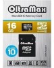 Карта памяти OLTRAMAX MicroSDHC 16GB Class10 + адаптер SD [OM016GCSDHC10-AD]