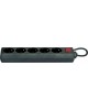 Фильтр сетевой DEFENDER (99485) ES сет.фильтр 5роз - 3м - (пакет) черный