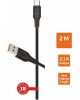 кабель GOPOWER (00-00018566) Кабель GP01T USB (m)-Type-C (m) 1.0м 2.4A черный