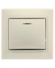 выключатель SMARTBUY (SBE-01i-10-SW1-1-c) Венера, 1-клавишный, бежевый