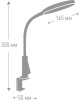 Настольный светильник CAMELION KD-837 C01 белый (LED Свет-к наст.,на струбц., 7Вт,230В,450лм,сенс.рег.ярк и цвет.темп,USB-5В,1А )