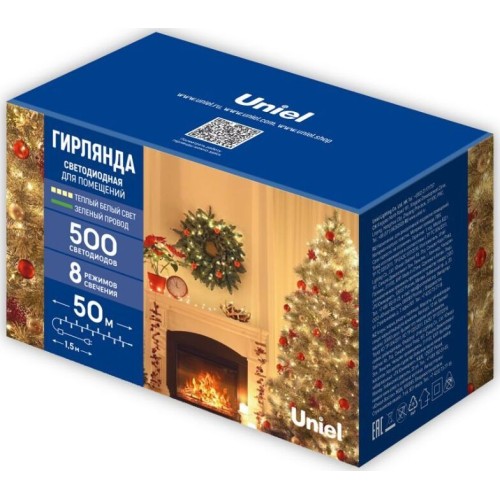Гирлянда UNIEL (UL-00009930) ULD-S5000-500/DGA WARM WHITE IP20 Гирлянда UNIEL (UL-00009930) ULD-S5000-500/DGA WARM WHITE IP20